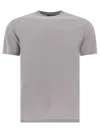 Zanone Grey T-shirt With Soft Cotton-elastane Blend In Grey