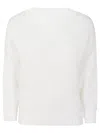 Zanone Textured Knit Sweater With Relaxed Fit In White