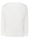 Zanone Textured Knit Sweater With Relaxed Fit In White