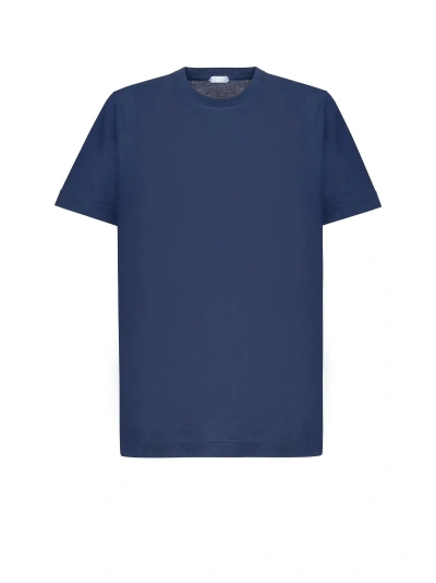 Zanone Tshirt Ice Cotton In Blue Copying