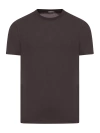 Zanone T-shirt In Brown