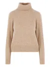 Zanone Turtleneck Ribbed-edge Sweater In Neutral