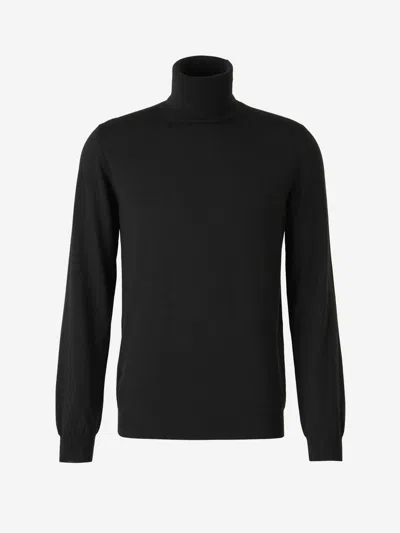 Zanone Turtleneck Sweater In Dark Green