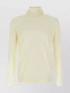 Zanone Turtleneck Sweater With Long Sleeves And Ribbed Finish In Yellow