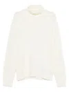 Zanone Turtleneck Wool Sweater In White
