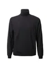 Zanone Ribbed Turtleneck Sweater Long Sleeves In Black