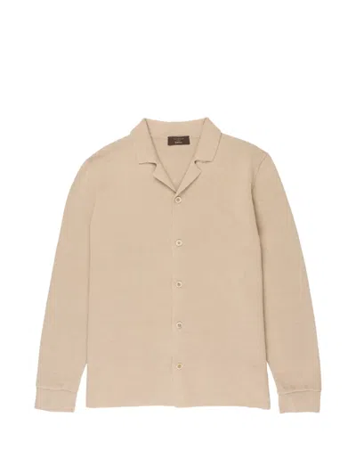 Zanone V-neck Cardigan In Neutral