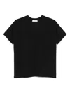 Zanone V-neck Cotton T-shirt In Black