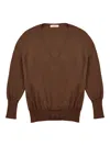 Zanone V-neck Sweater In Brown