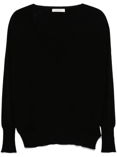 Zanone V-neck Sweater Clothing In Black