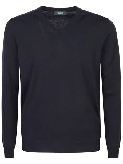 Zanone V-neck Slim Fit In Black