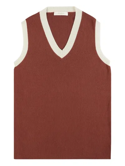 Zanone V-neck Tank Top In Animal Print