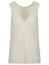 Zanone V Tank Top In Ivory