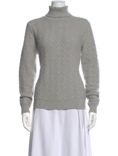 Pre-owned Zanone Virgin Wool Patterned Sweater In Grey