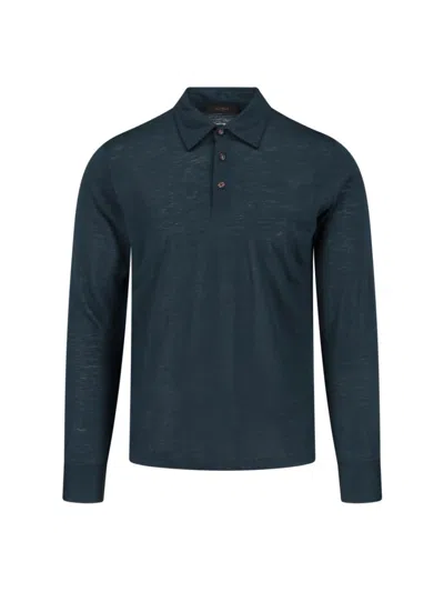 ZANONE VIRGIN WOOL POLO - GREEN