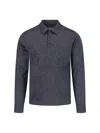 Zanone Virgin Wool Polo Shirt In Gray