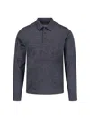 Zanone Virgin Wool Polo Shirt In Gray