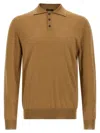 Zanone Cashmere-silk Blend Polo-neck Sweater In Yellow