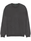 Zanone Virgin Wool Sweater In 灰色