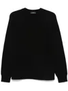Zanone Virgin Wool Sweater In Black