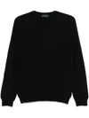Zanone Virgin Wool Sweater In Black
