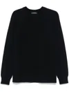 Zanone Virgin Wool Sweater In Black