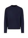 Zanone Knit Pullover Regular Fit Crew Neck In Blue