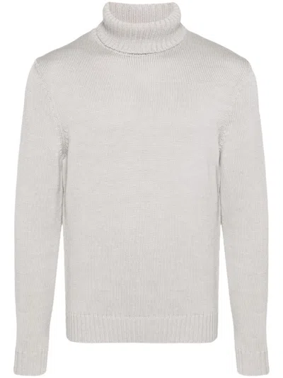 Zanone Virgin Wool Sweater In Gray