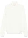 Zanone Turtleneck Wool Sweater In White