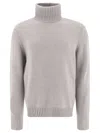 Zanone Wool Turtleneck Sweater With Classic Knit Texture