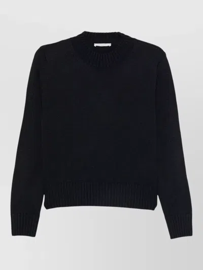 Zanone Virgin Wool Turtleneck Sweatshirt In Blue