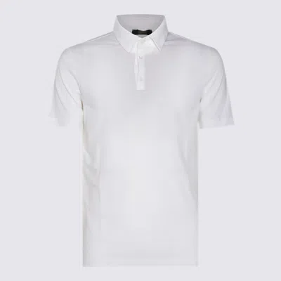 Zanone White Cotton Polo Shirt