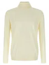 Zanone Turtleneck Sweater With Long Sleeves And Ribbed Finish In Yellow