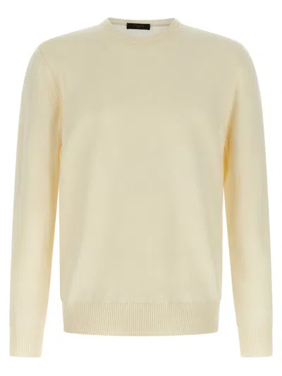 ZANONE WHITE GIRO SWEATER