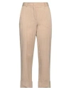 Zanone Woman Pants Camel Size 6 Viscose, Polyester In Beige