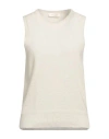 Zanone Woman Sweater Ivory Size 8 Alpaca Wool, Polyamide, Wool In White