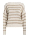 Zanone By Slowear Woman Sweater Military Green Size 6 Linen, Cotton