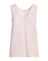 Zanone Woman Tank Top Pink Size 10 Cotton