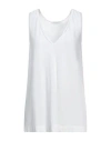 Zanone By Slowear Woman Tank Top White Size 10 Cotton In White