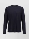Zanone Wool Crew Neck Sweater In Blue