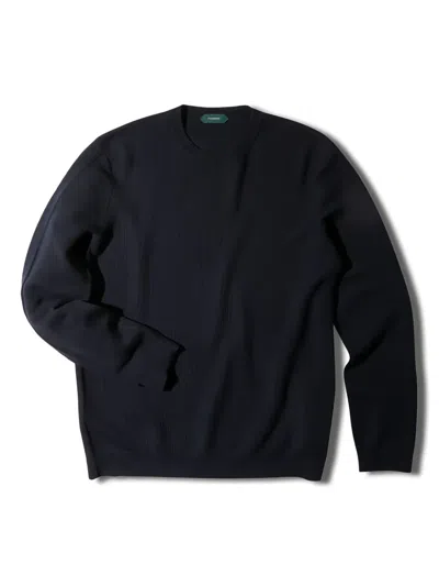 Zanone Wool Jumper In Blue