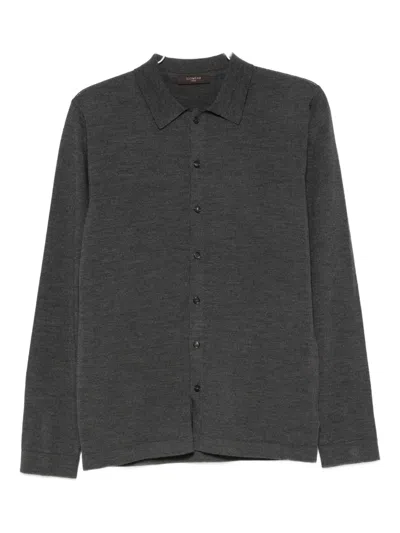 Zanone Long-sleeved Gray Sweater