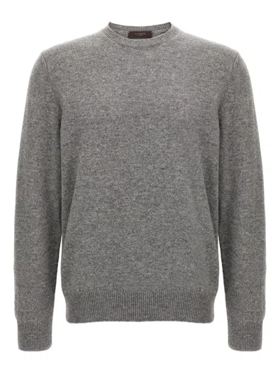 Zanone Wool Sweater In Gray