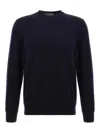 Zanone Crew Neck Wool Sweater With Ribbed Cuffs
