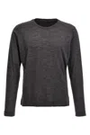 Zanone Heathered Grey Crewneck Wool Sweater With Classic Fit In Gray