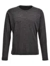 Zanone Heathered Grey Crewneck Wool Sweater With Classic Fit In Gray