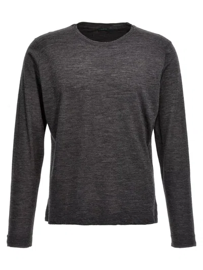 Zanone Wool Sweater In Gray
