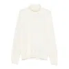 Zanone Turtleneck Wool Sweater In White