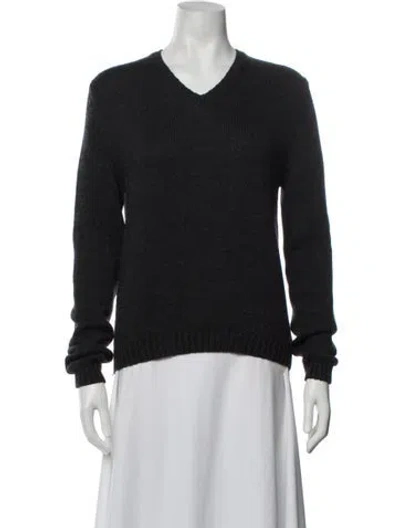 Pre-owned Zanone Wool V-neck Sweater In Blue