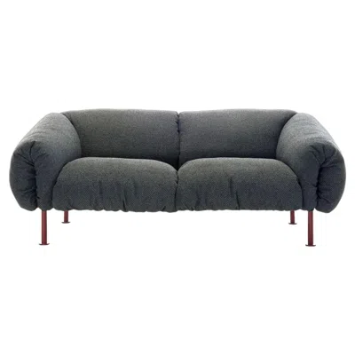 Pre-owned Zanotta 1045 Za:za Small Sofa In Upholstery And Steel Frame By Zaven In Black